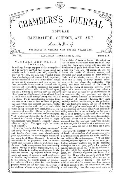 Chambers's Journal of Popular Literature, Science, and Art, No. 727, December 1, 1877