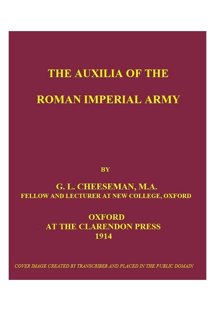 The Auxilia of the Roman Imperial Army