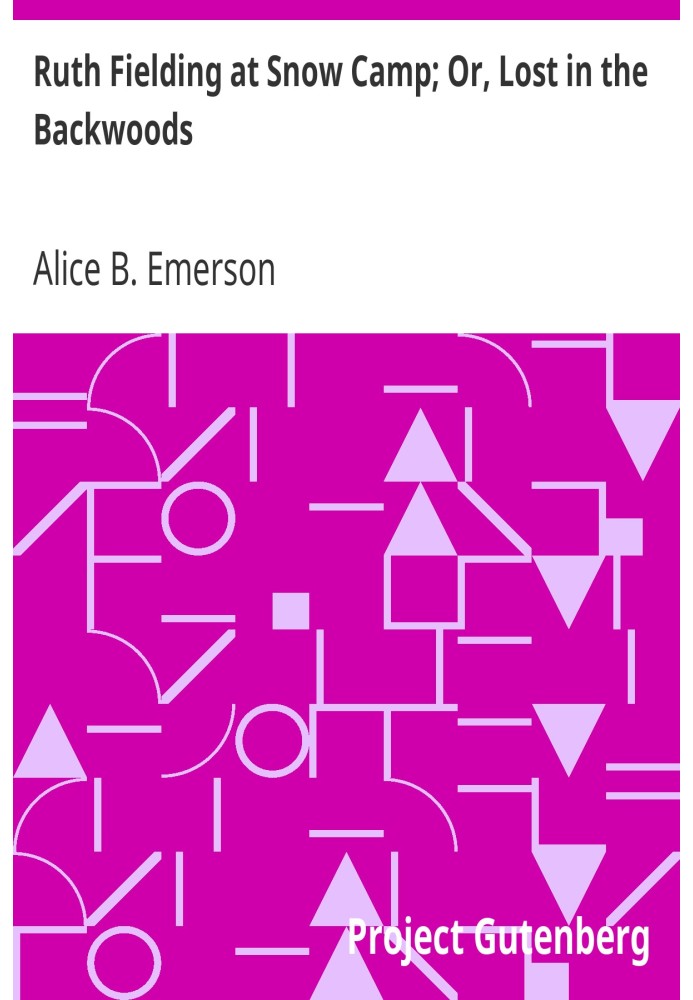 Рут Філдінг у Сніжному таборі; Або Загублений у лісовій глушині