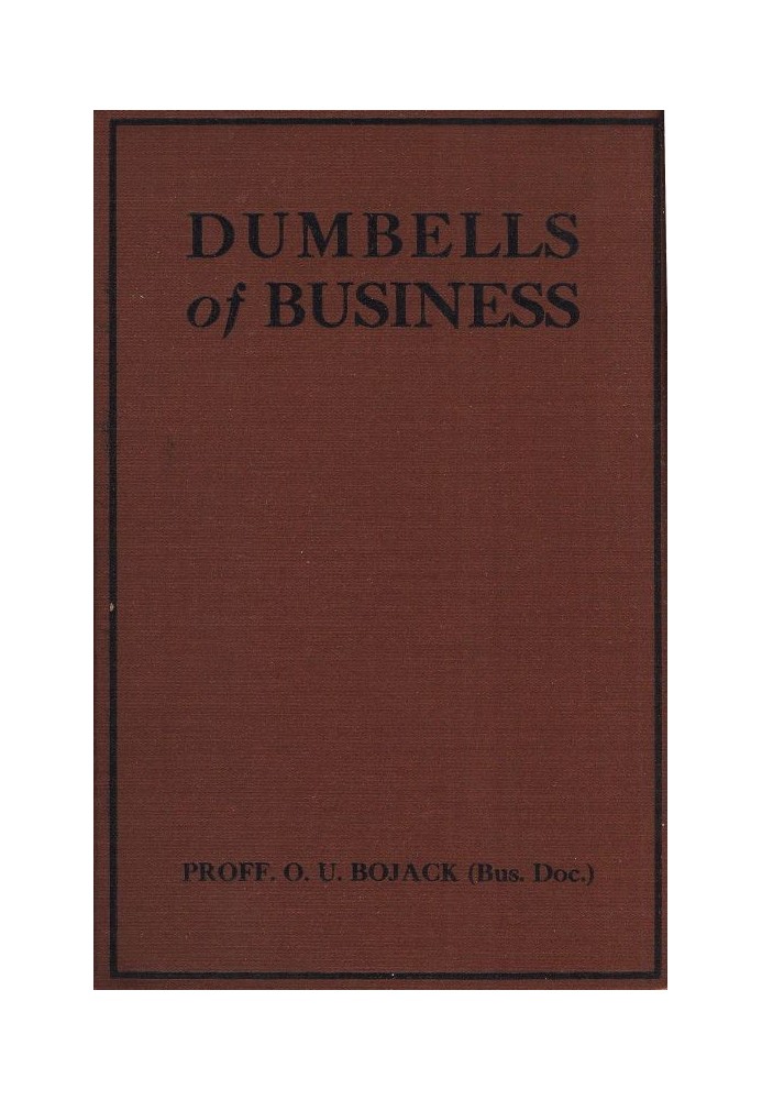 Dumbells of Business