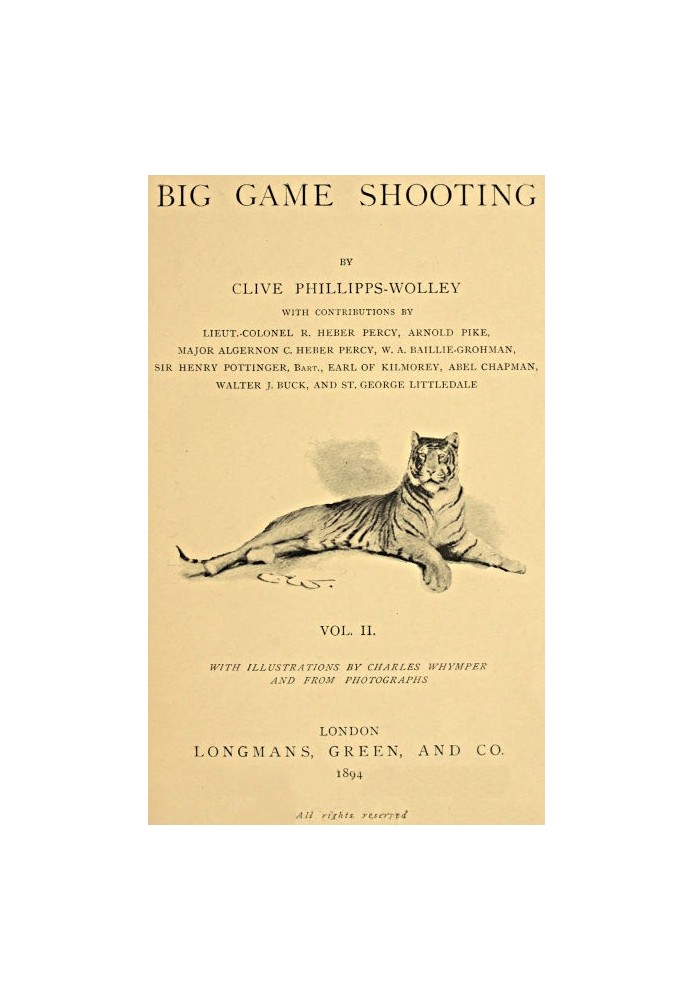 Big Game Shooting, volume 2 (of 2)