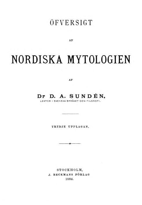 Overview of Nordic Mythology