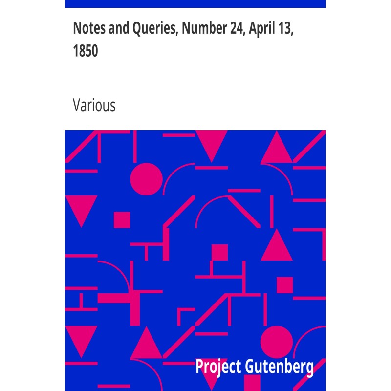 Notes and Queries, Number...