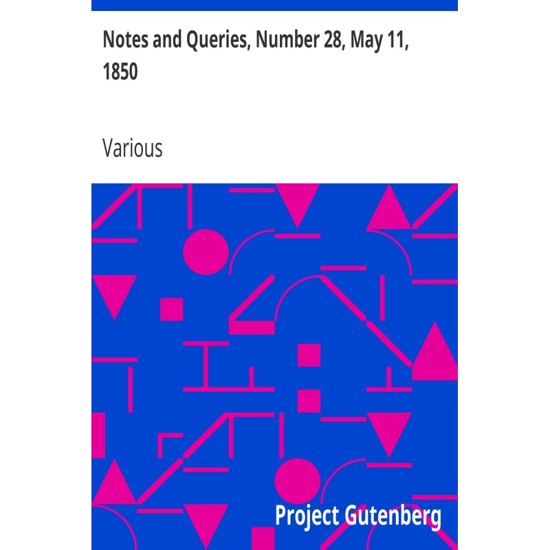 Notes and Queries, Number...