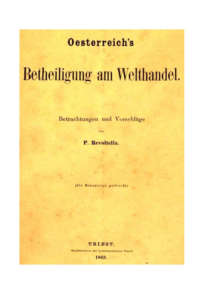 Austria's participation in world trade: considerations and suggestions