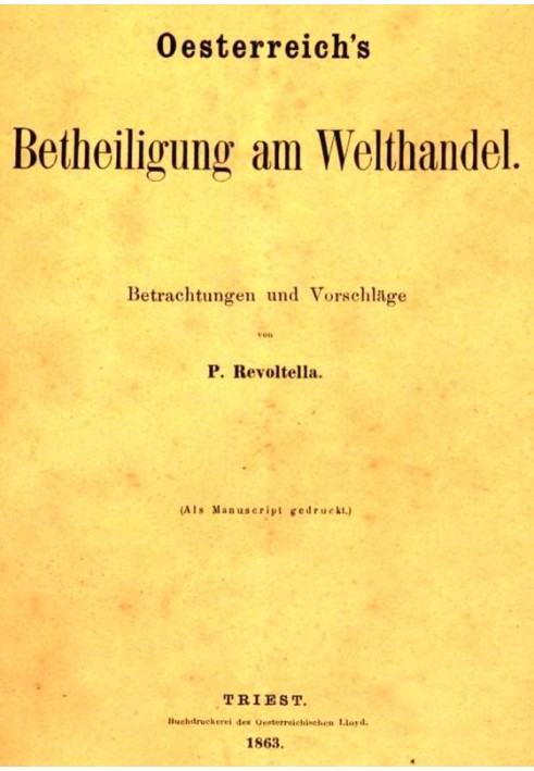 Austria's participation in world trade: considerations and suggestions