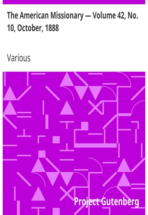 Американський місіонер — том 42, № 10, жовтень 1888 р