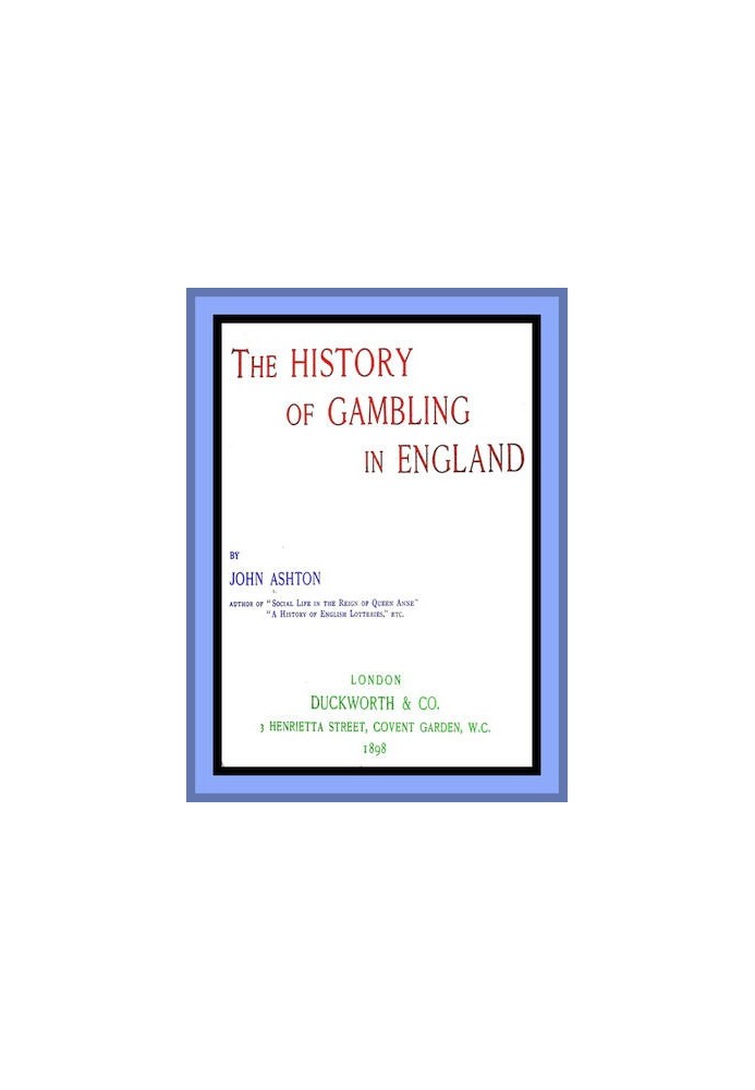 The History of Gambling in England