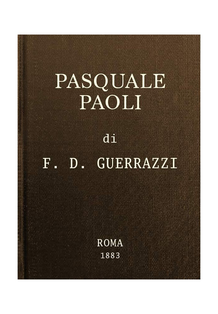 Pasquale Paoli; that is, the Ponte Nuovo route