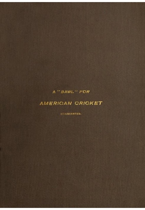 A "Bawl" for American Cricket