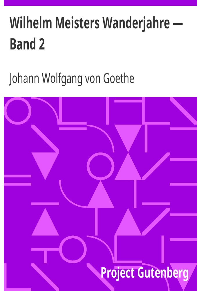 Годы странствий Вильгельма Мейстера - Том 2