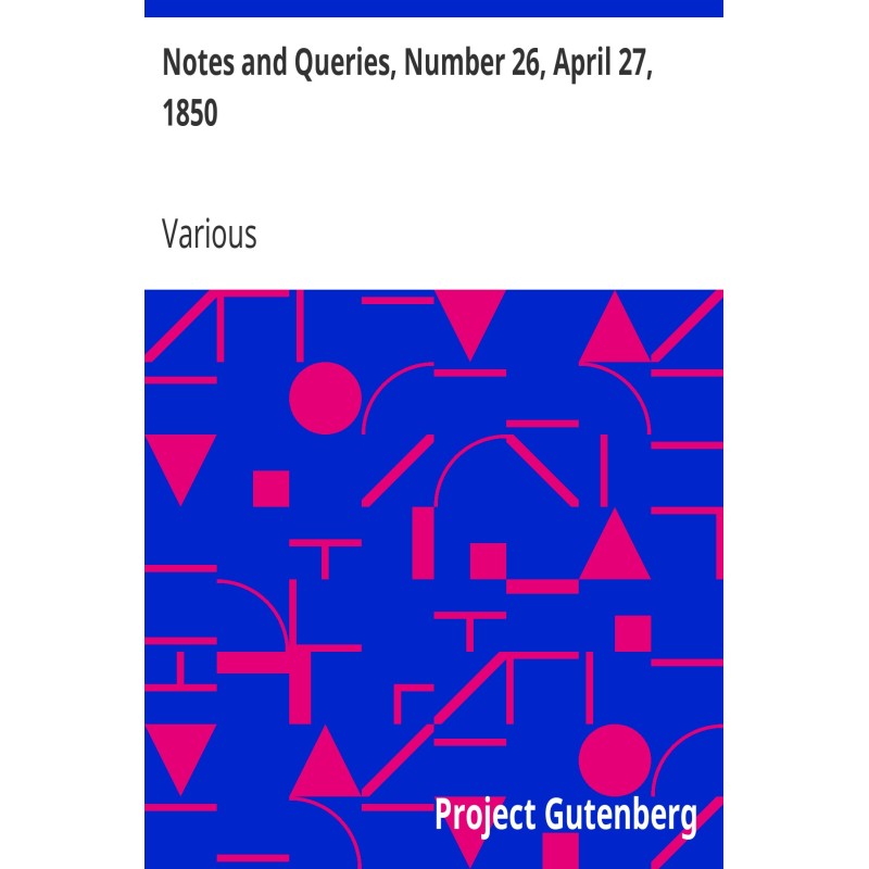 Notes and Queries, Number...