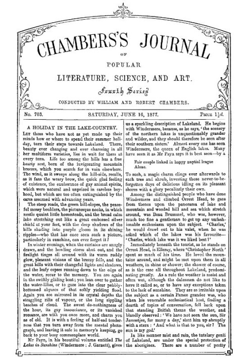 Chambers's Journal of Popular Literature, Science, and Art, No. 703 June 16, 1877