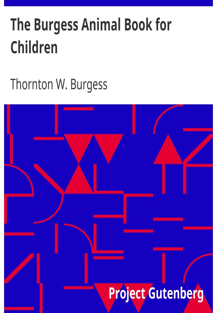 The Burgess Animal Book for Children