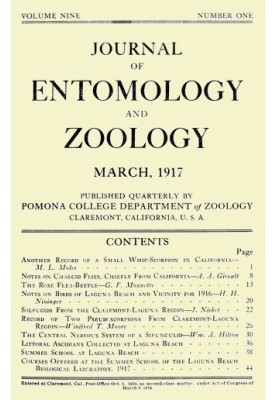 Journal of Entomology and Zoology, Vol. 09, No. 1, March 1917