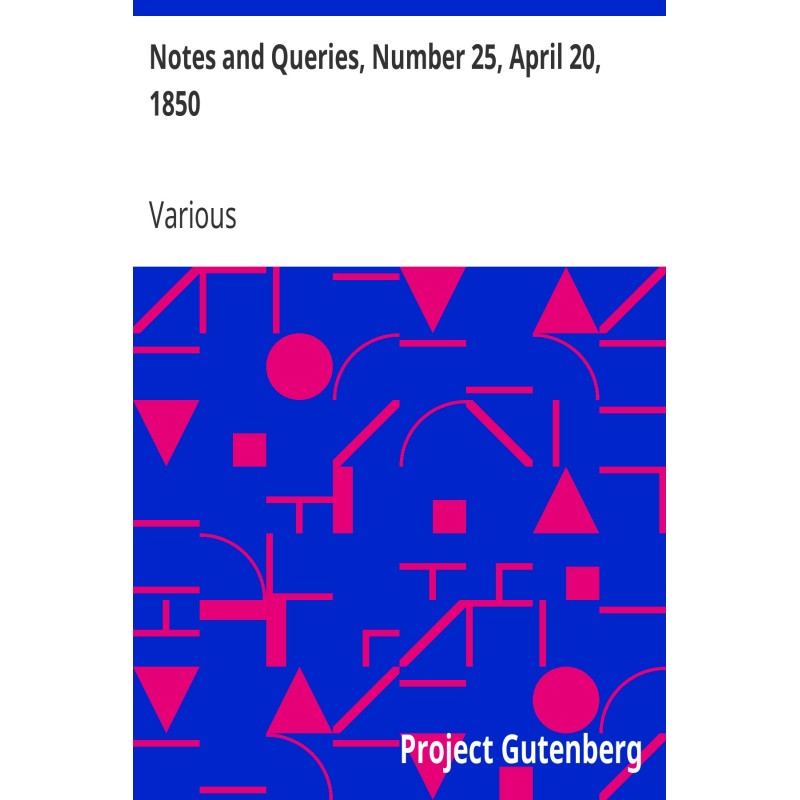 Notes and Queries, Number...