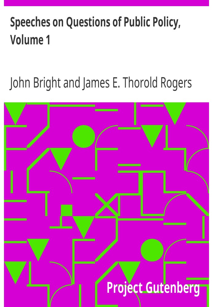 Речи по вопросам публичной политики, Том 1