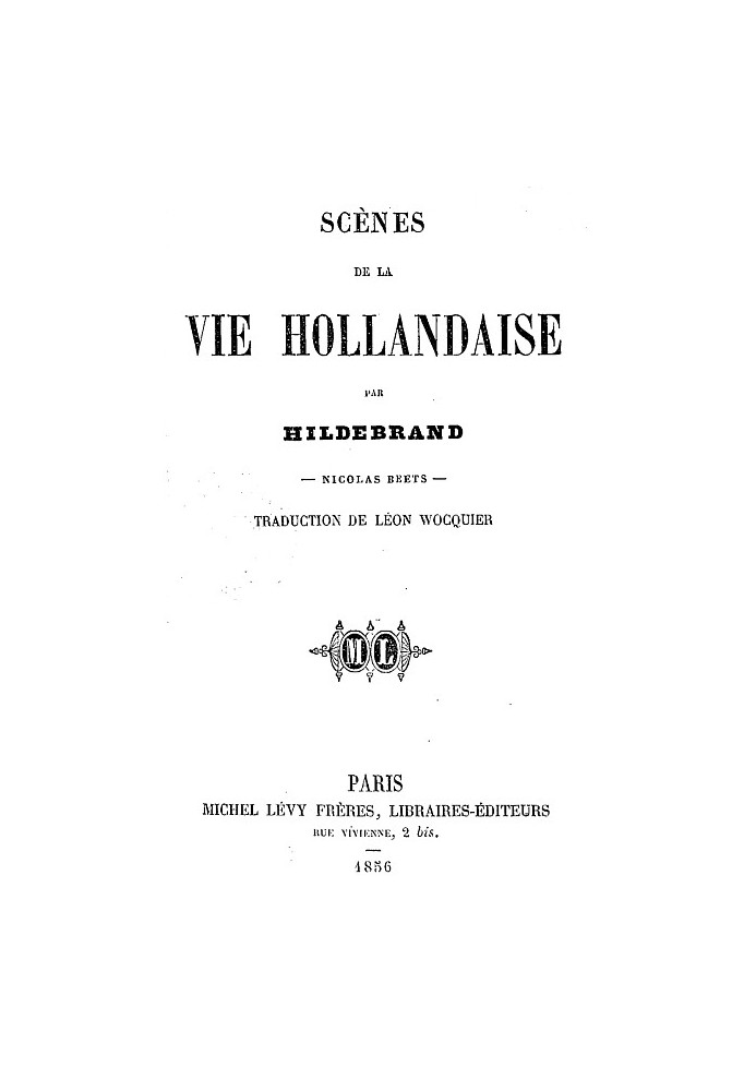 Scenes from Dutch life, by Hildebrand