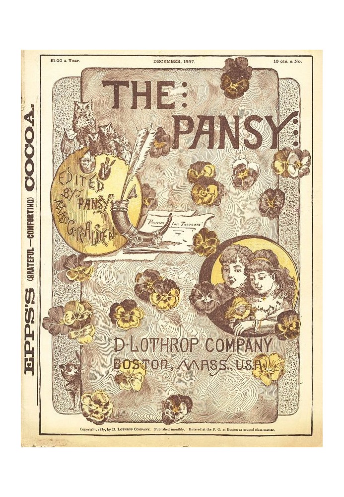 The Pansy Magazine, Vol. 15, Dec. 1887