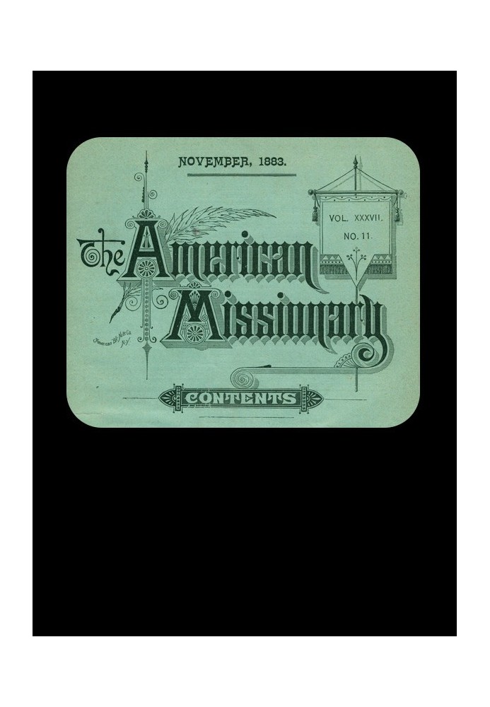 The American Missionary — Volume 37, No. 11, November, 1883