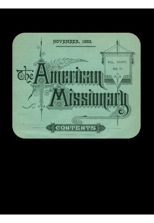 The American Missionary — Volume 37, No. 11, November, 1883