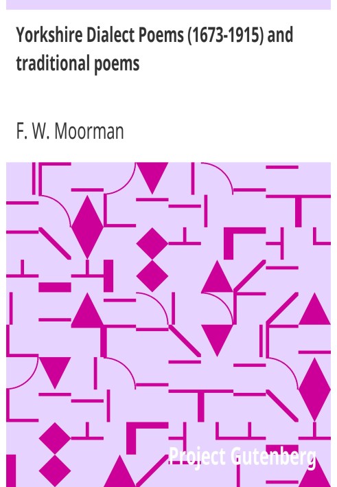 Вірші на йоркширському діалекті (1673-1915) і традиційні вірші