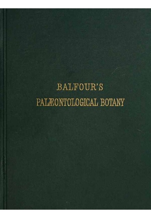 Introduction to the Study of Palæontological Botany