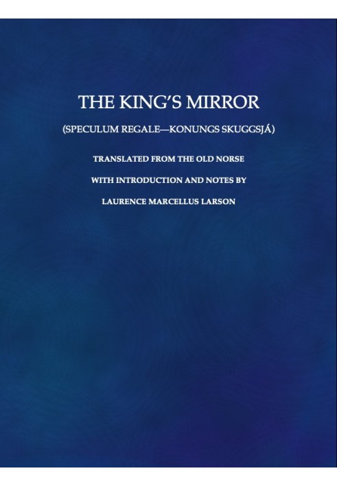 The King's Mirror (Speculum regale-Konungs skuggsjá)