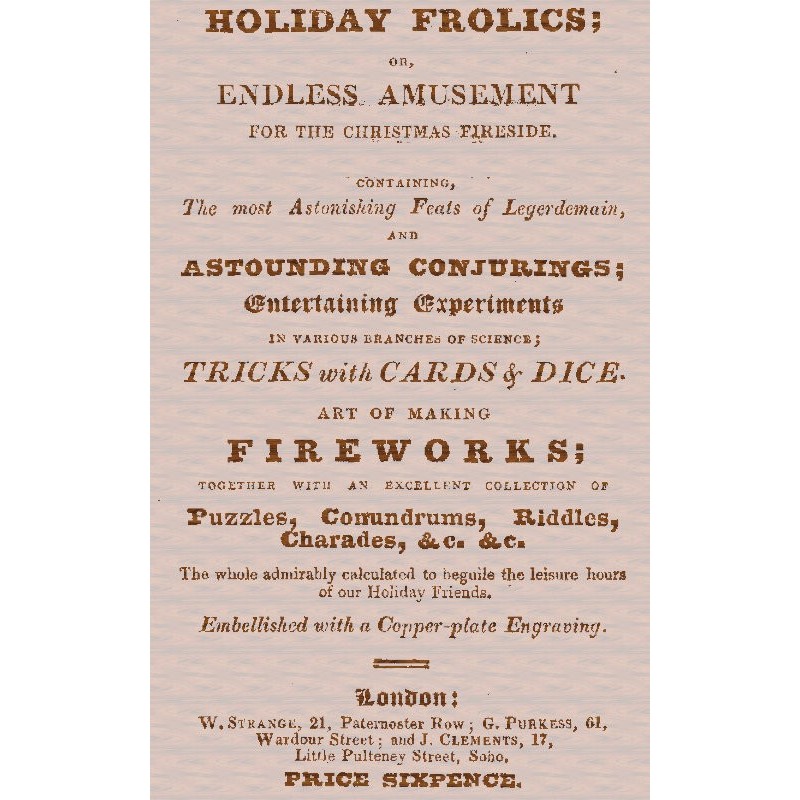 Holiday Frolics; Or,...