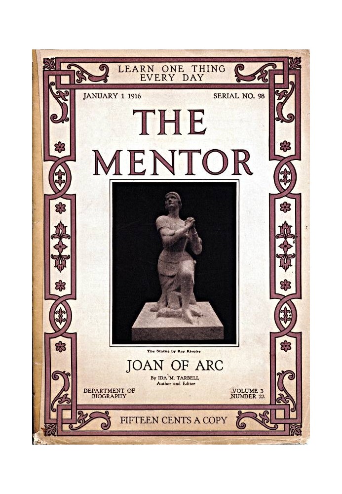 The Mentor: Joan of Arc, v. 3, Num. 22, Serial No. 98, January 1, 1916