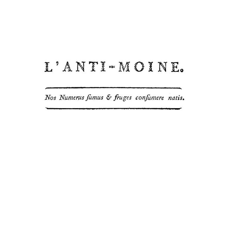 The anti-monk: our numerus...