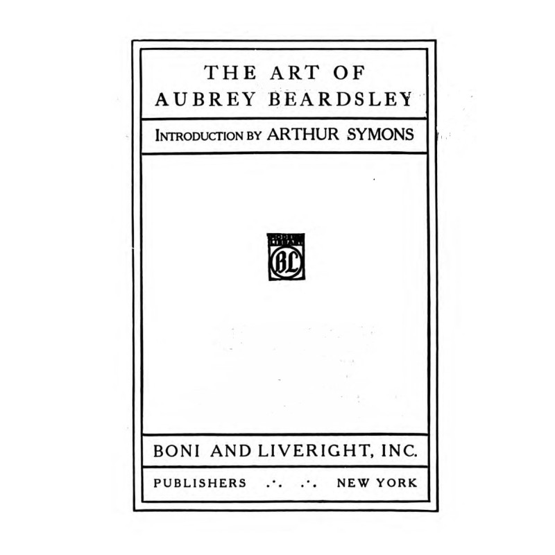 Искусство Обри Бердслея