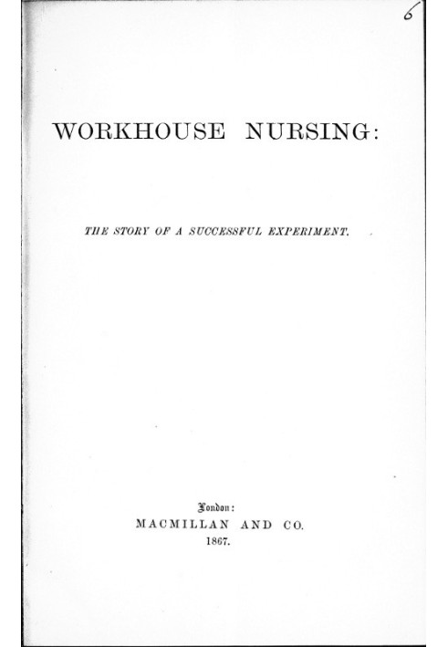 Workhouse Nursing: The story of a successful experiment