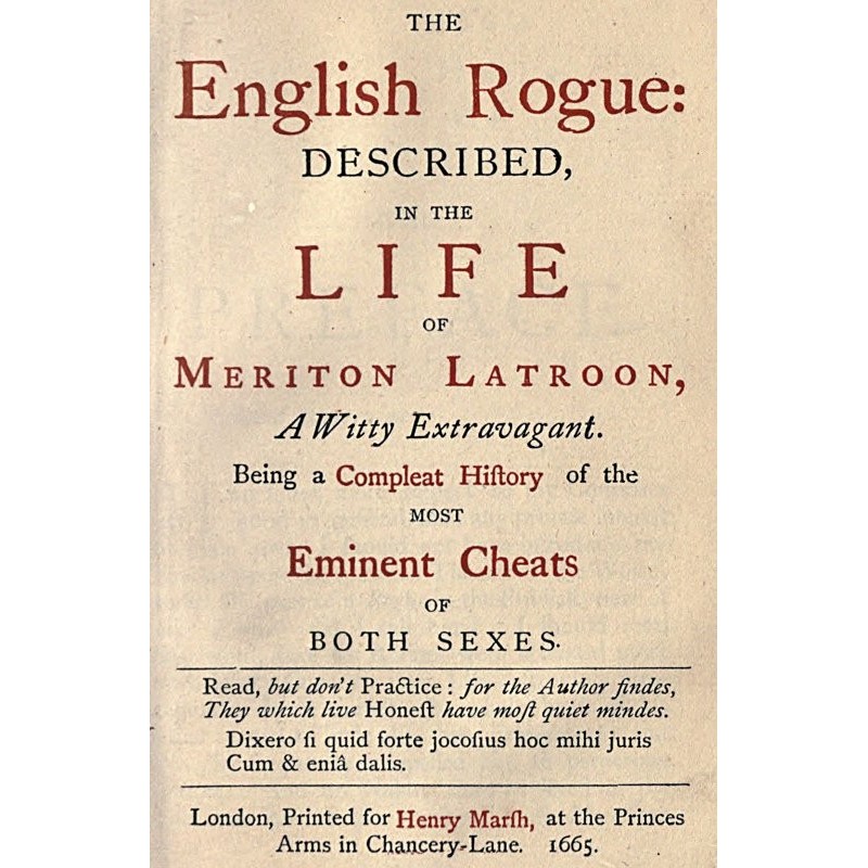The English Rogue:...