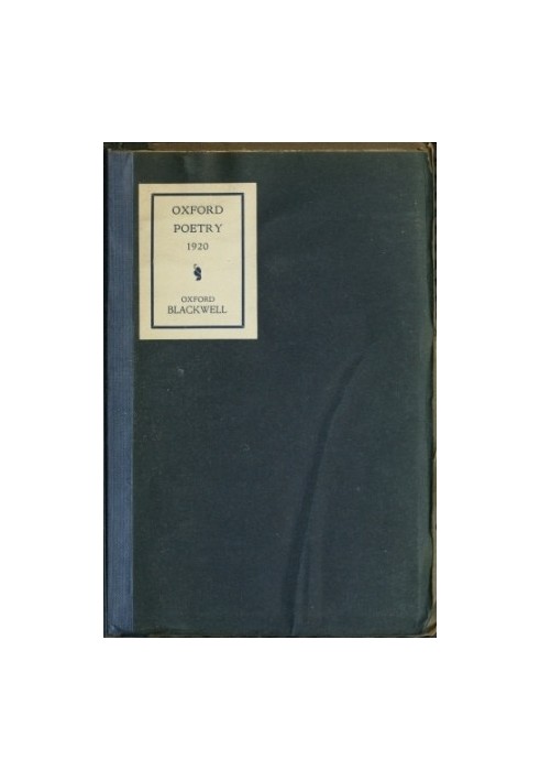 Oxford poetry, 1920