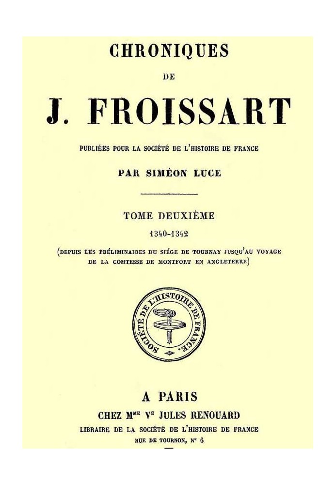 Chronicles of J. Froissart, volume 02/13