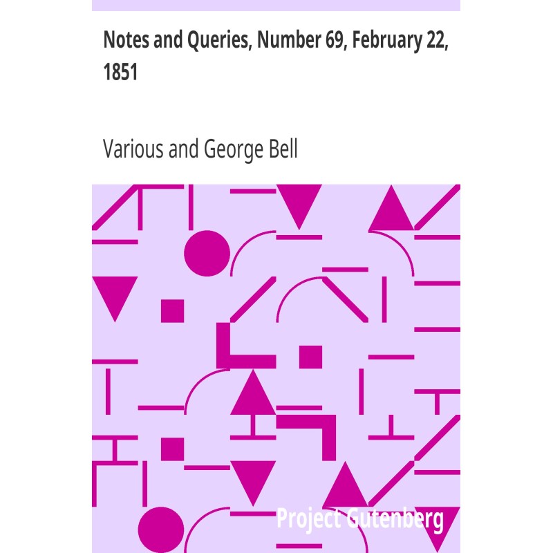 Notes and Queries, Number...