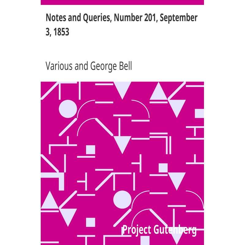 Notes and Queries, Number...