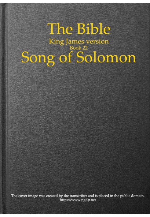 Біблія, версія короля Якова, книга 22: Пісня над піснями