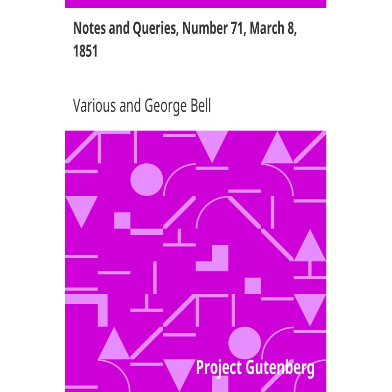 Notes and Queries, Number...