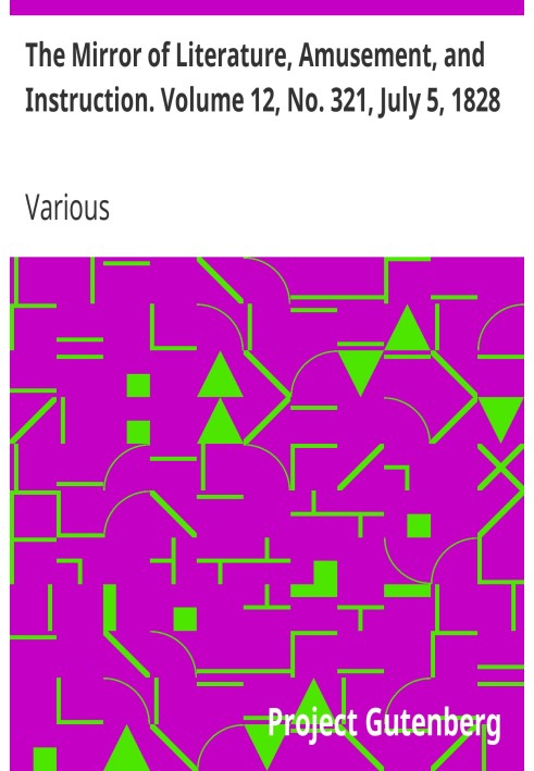 Зеркало литературы, развлечений и обучения. Том 12, № 321, 5 июля 1828 г.