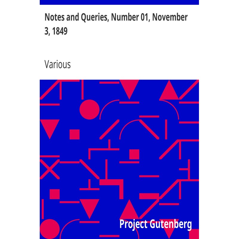 Notes and Queries, Number...