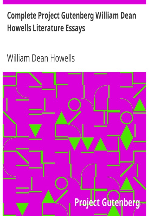 Complete Project Gutenberg William Dean Howells Literature Essays