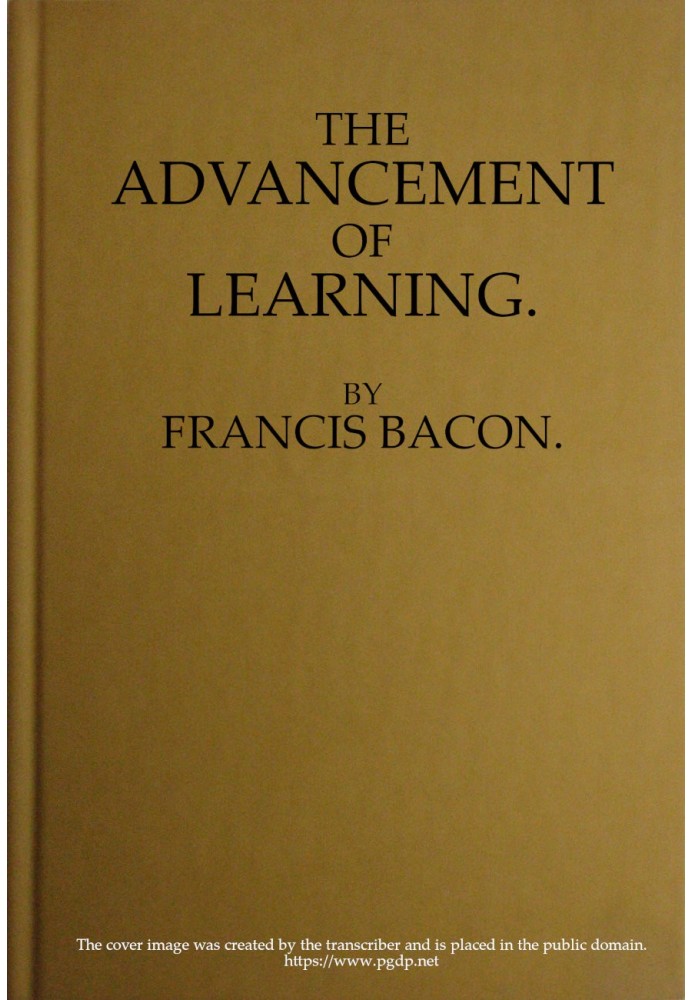 The Advancement of Learning