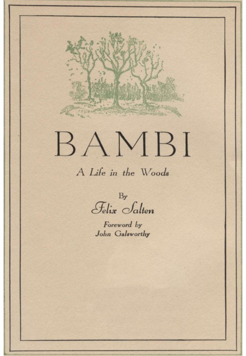 Bambi : $b A life in the woods