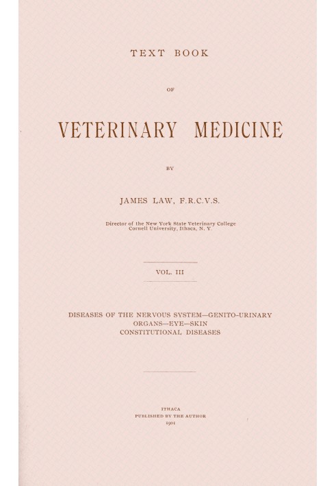 Text book of veterinary medicine, Volume 3 (of 5)