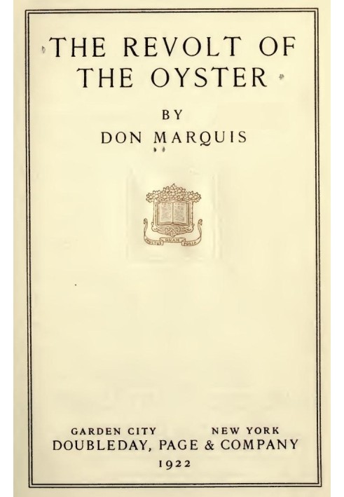 The Revolt of the Oyster