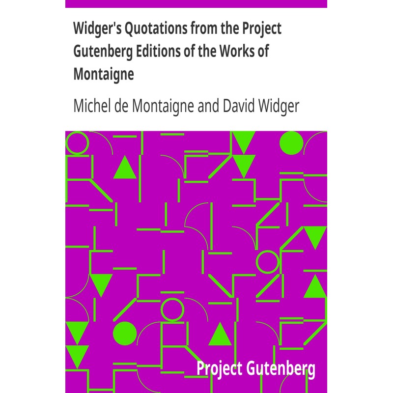 Widger's Quotations from...