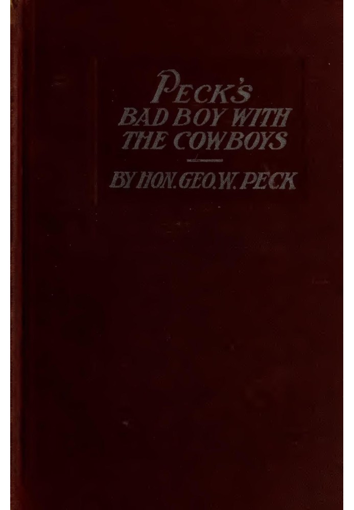 Peck's Bad Boy with the Cowboys