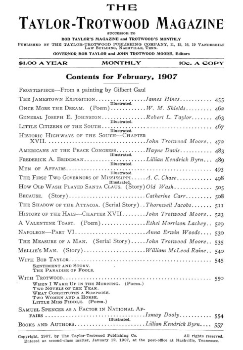 Журнал Taylor-Trotwood, Vol. IV, № 5, февраль 1907 г.